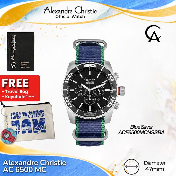 Alexandre Christie Pria AC 6500 MC AC 6500 AC6500MC Silver Black