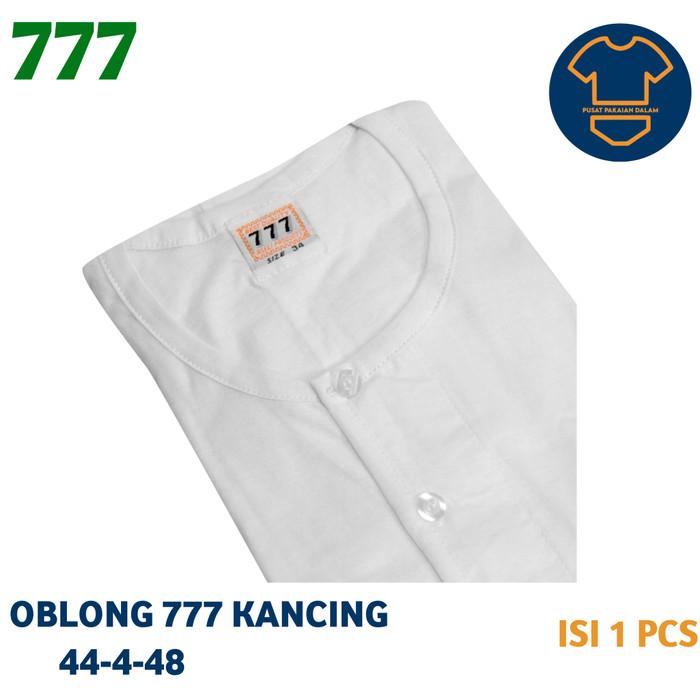 Kaos dalam / oblong pria 777 KANCING SIZE JUMBO | 44 - 46