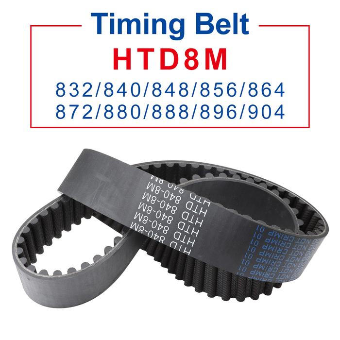 1 Piece Rubber Belt HTD8M-832/840/848/856/864/872/880/888/896/904
