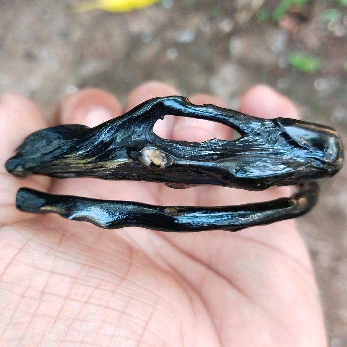 Gelang Bahar Combong Asli Alami Dan Natural Kualitas Terbaik Gelang Akar Bahar Hitam Combong Standar