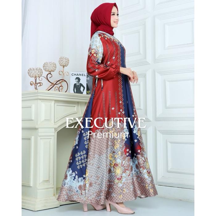 B♫I9 GAMIS MAXMARA SILK PREMIUM MOTIF TERBARU WANITA MUSLIM MEDINA JUMBO EXECUTIVE PREMIUM V♪GZ
