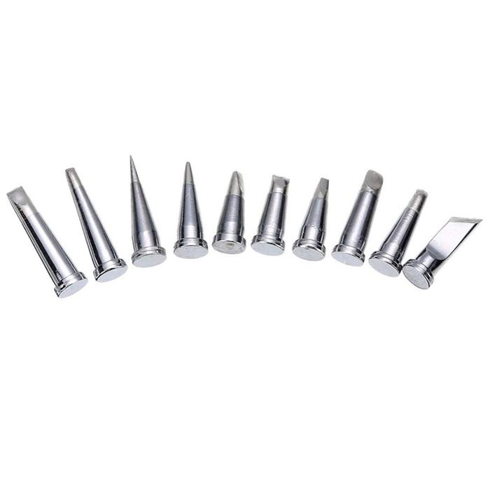 10Pcs Durable Soldering Tip Set for Weller WSD81 WD1000 WSP80 WP80 LT
