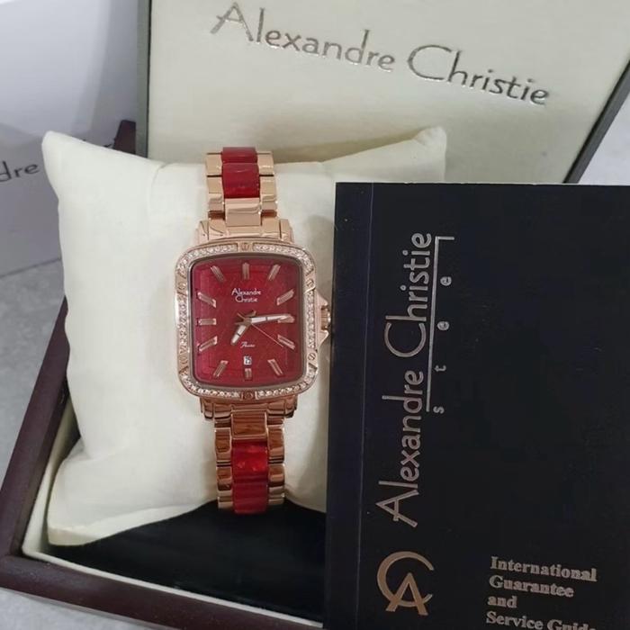 Jam Tangan Alexandre Christie 2B79 Ladies Petak Original