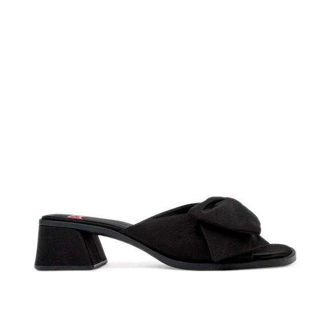 CAMPER Women's Sandals Kora Black Sandal Wanita Original dengan Desain Bow Elegan - Hitam