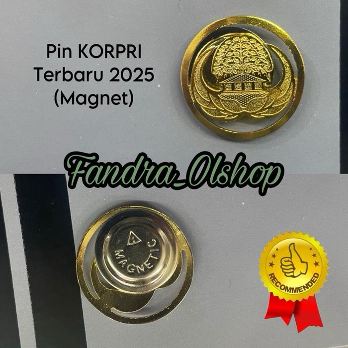 Pin KORPRI Terbaru 2025 Gold Magnet. Kualitas Terbaik !