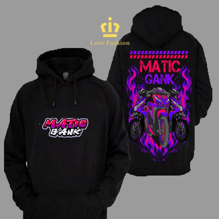 Sweater Hoodie Distro Motor Matic Gank Beat Vario Modifikasi Premium Terbaru