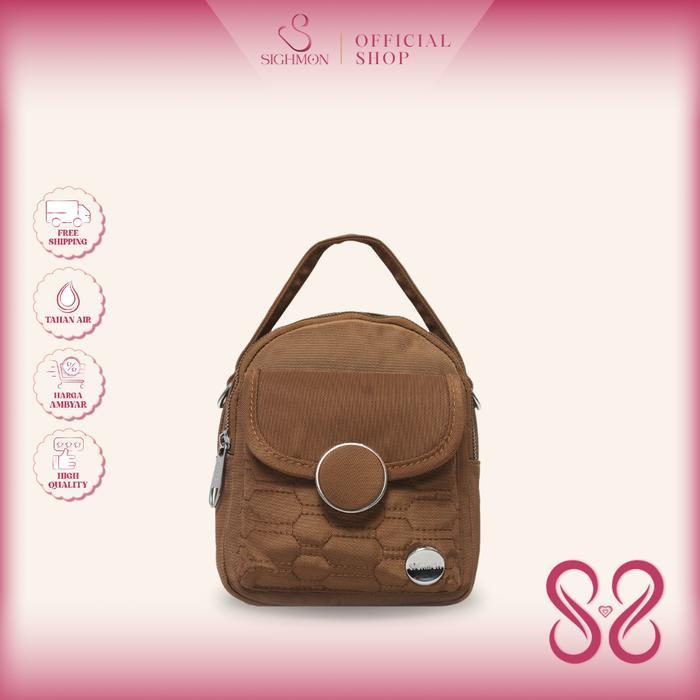 SIGHMON - Caroline Bag - Tas Ransel Selempang Bahu Sling Bag Import Fashion Wanita Tahan Air