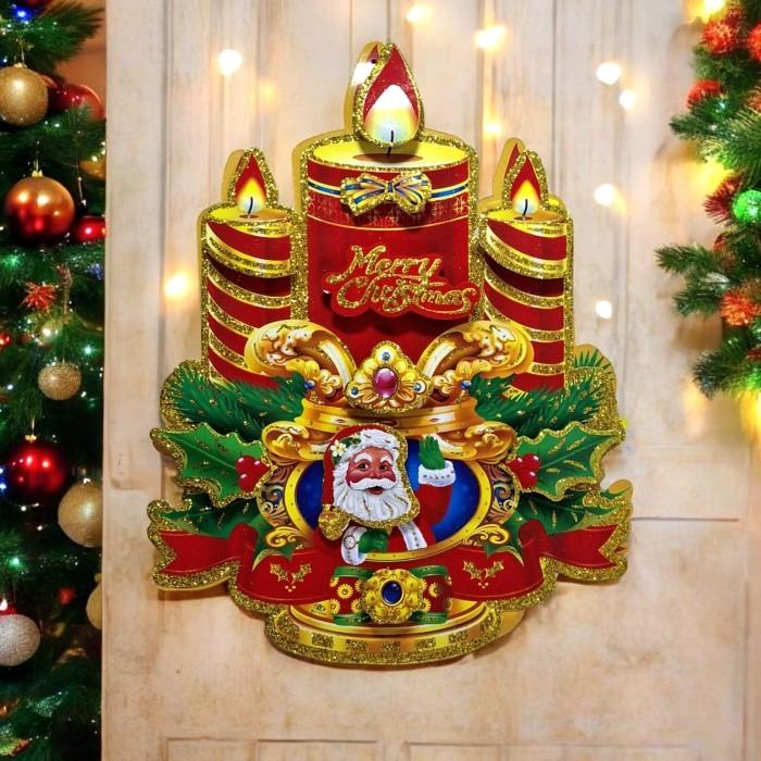 Hiasan Dinding Natal - Lilin