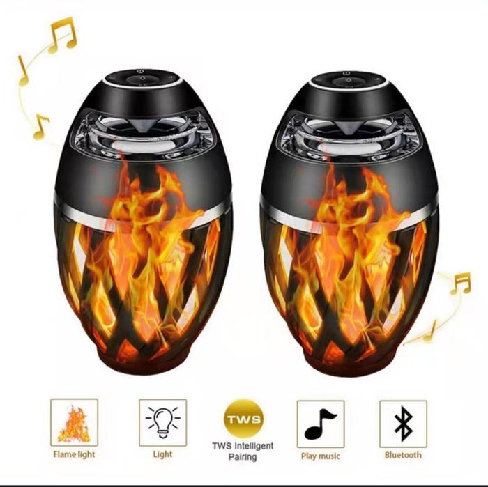 Creative Outdoor Speaker Flame Light Bluetooth Speaker For Outdoor