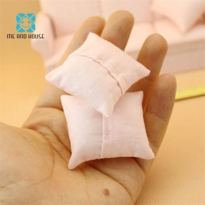 Mainan Kayu Miniatur Furniture Rumah Boneka Sofa Buatan Tangan Mini
