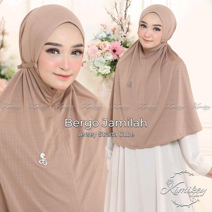 HIJAB BERGO SIZE JUMBO KIMIKEY JAMILAH MODEL TALI