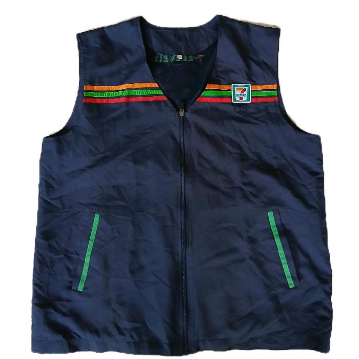 baju rompi thrift navy fashion pria pakaian pria atasan pria