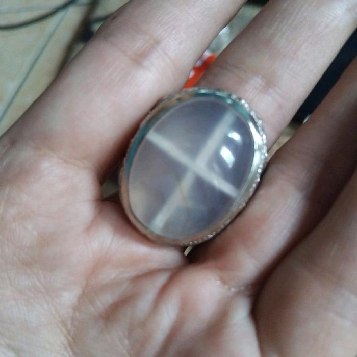 batu cincin motif tapak jalak crystal