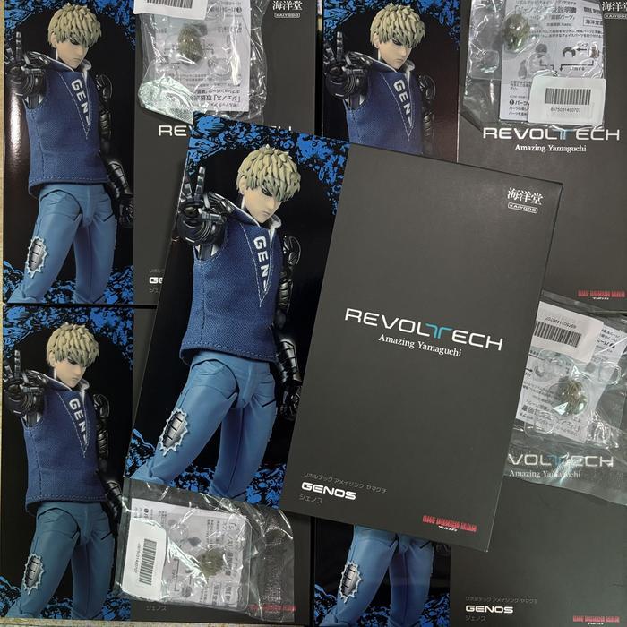 In Stock Kaiyodo Revoltech Amazing Yamaguchi One Punch Man Genos Action Figure Toy Model Gift