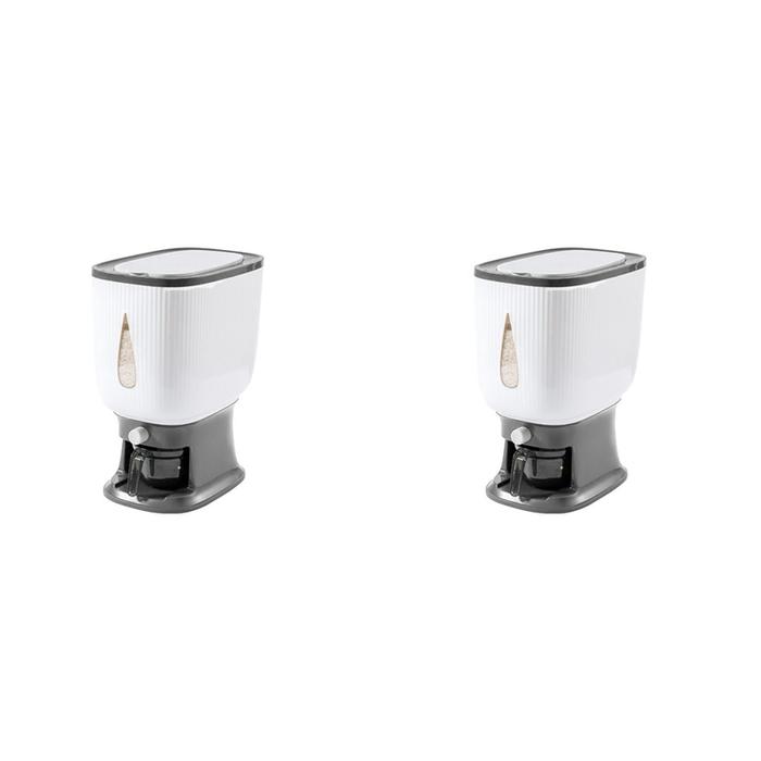 2X 10Kg Automatic Rice Dispenser With Rinsing Cup Smart