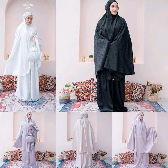 Mukena Armina Prayer set Silk by ZALIFA OFFICIAL