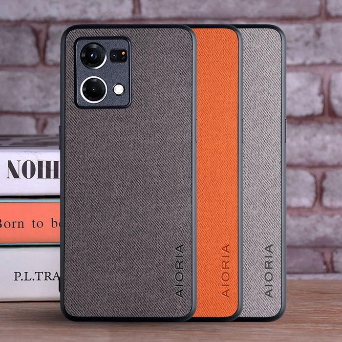 Case for OPPO Reno7 Reno 7 Lite 7Z 5G 4G coque Luxury textile Leather