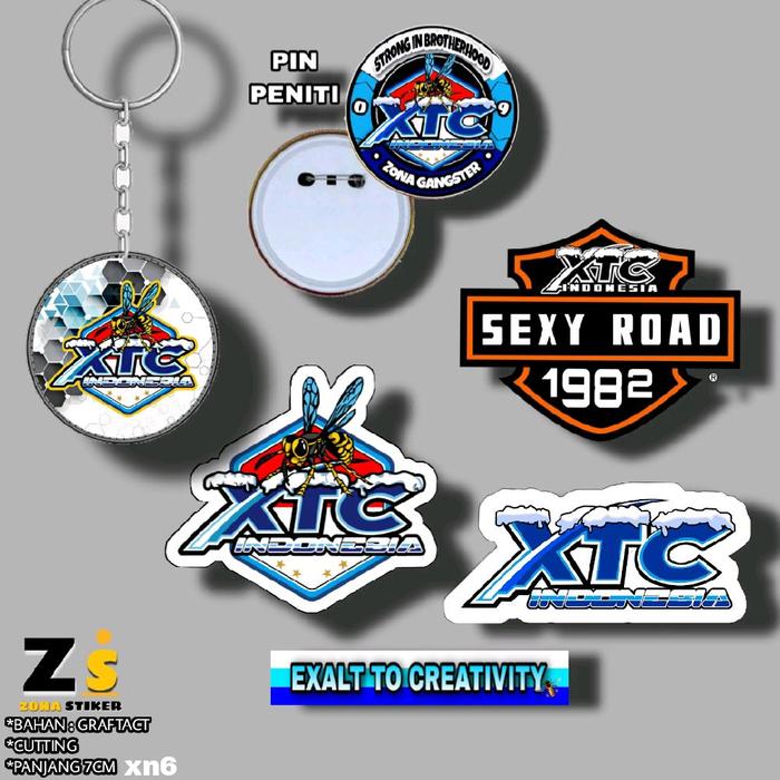 gantungan pin xtc indonesia 6pcs xn6