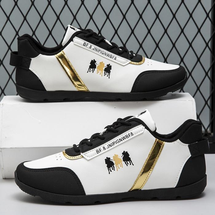 Sepatu Sneakers Pria Keren K43 Terbaru Sepatu Jalan Casual Kantor Sepatu Golf Cowok Original Trendy 
