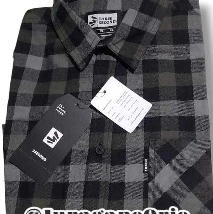 Kemeja 3Second Lengan Panjang/Kemeja 3second Original/Kemeja 3second Pria/Kemeja Branded 3second Ori