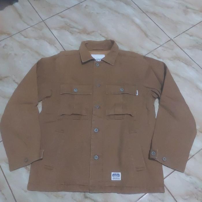 Jaket Trucker/Denim ESPIONAGE Coklat Tanah