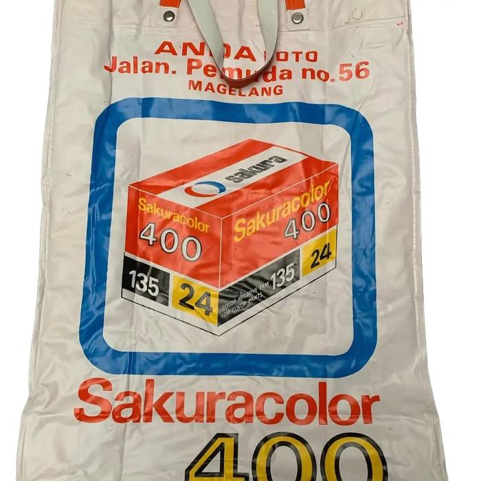 totebag jadul tas tenteng iklan kamera  vintage