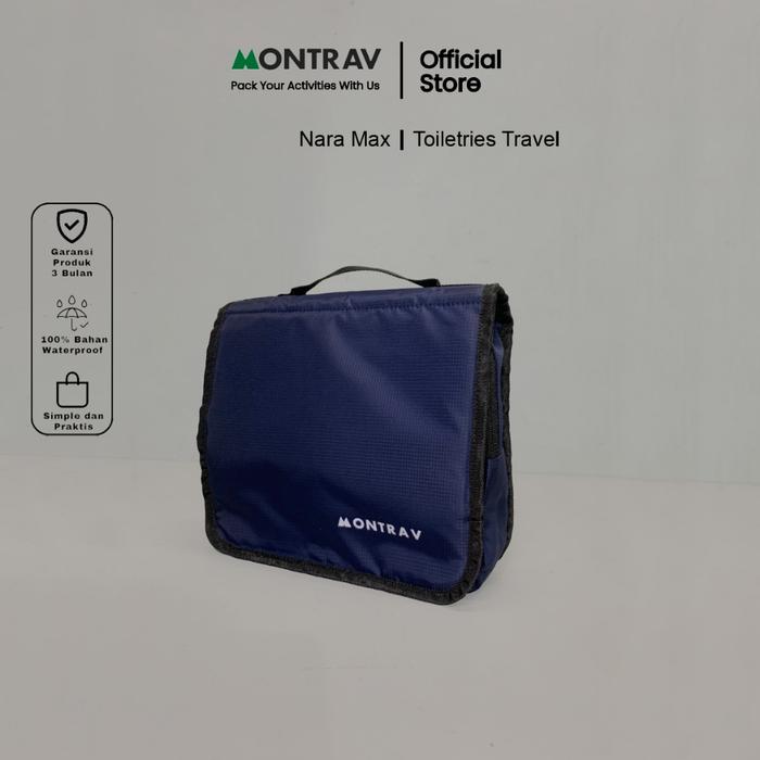 MONTRAV - Tas Traveling Peralatan Mandi - Toiletries Kit - Nara