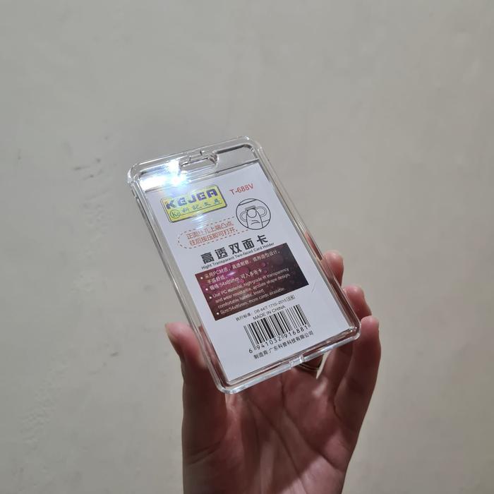 Tempat Kartu KEJEA ID Card IDcard bahan Akrilik Acrylic Kantor Nametag Name tag mika