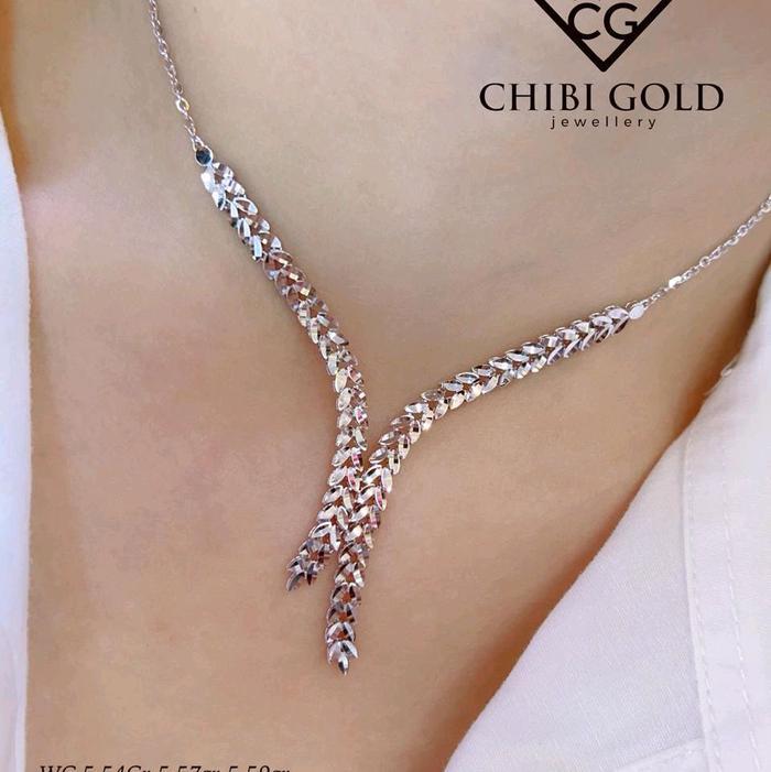 CHIBI GOLD - KALUNG JUNTAI DAUN EMAS 750%   17K - CHIBI GOLD
