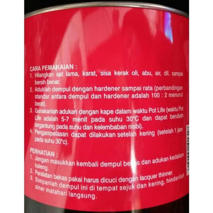 sanpolac galon / san polac special polyester putty kemasan 4kg