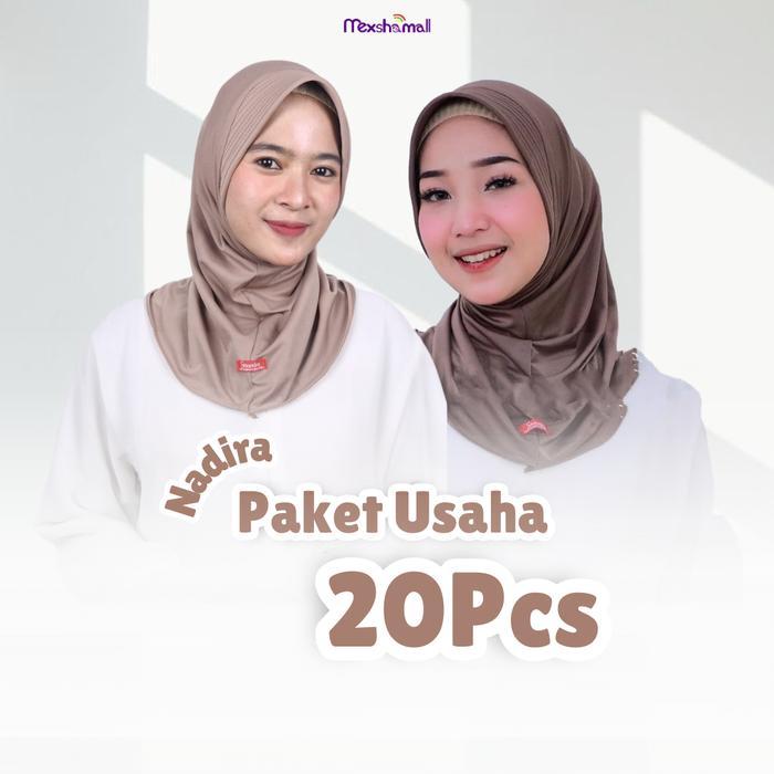 Paket Usaha Hijab Shamira Sporty Hamidah Nadira Serut Jokowi Get 20 Free Ciput Bergo Hamidah Panjang