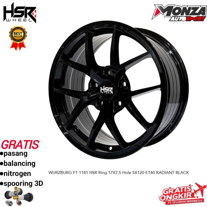 Velg Mobil Racing bbs f1 wurzburg r17 lubang 5x120 untuk bmw ,new alphard , transporter ,countryman