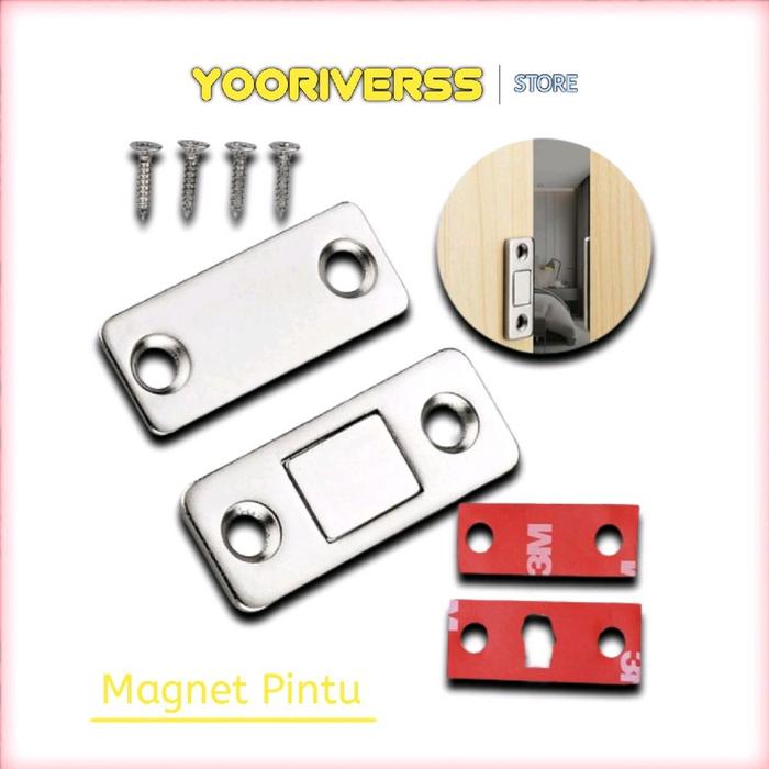 Perekat Magnet Pintu Lemari - Magnet Laci Lemari Perekat pintu Super Kuat