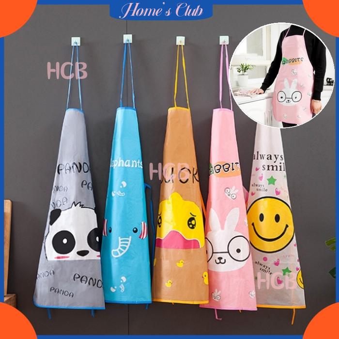 HCB Celemek Masak Anti Air / Apron Waterproof Karakter Hewan / Celemek Masak Anti Air / Celemek Tran