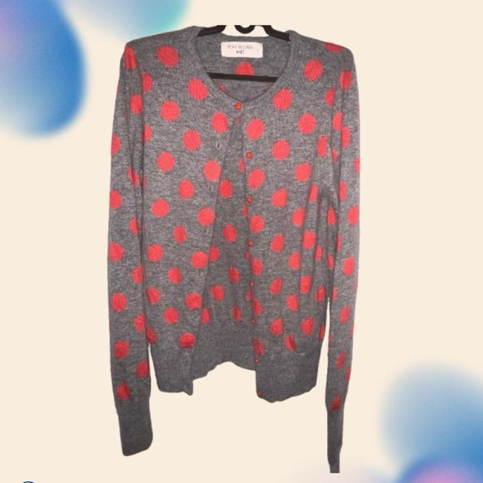 PRELOVED CARDIGAN POLKADOT