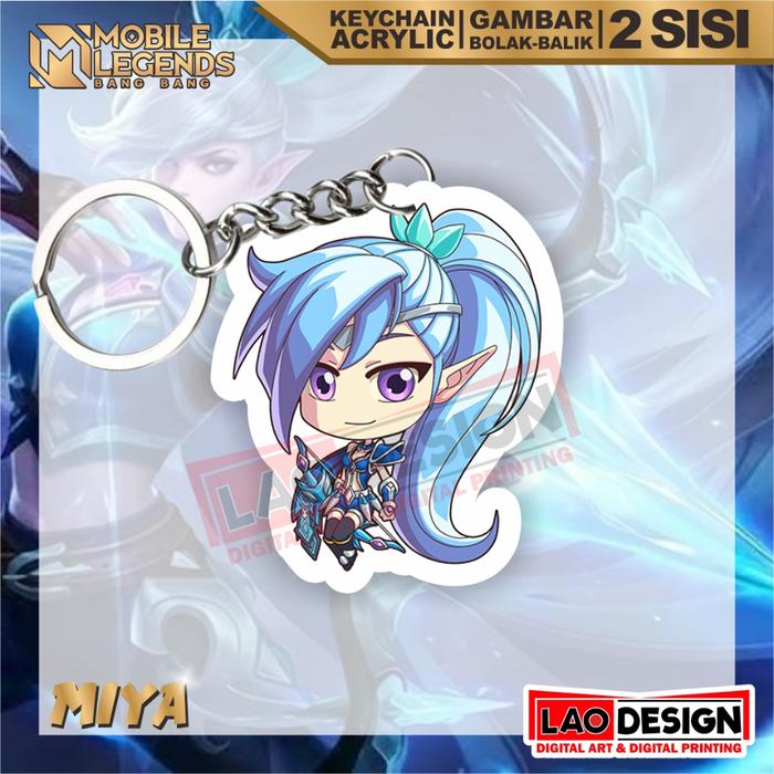 Gantungan Kunci Miya - Mobile Legend - Gantungan Kunci Akrilik - Ganci Akrilik - Gantungan Kunci Her