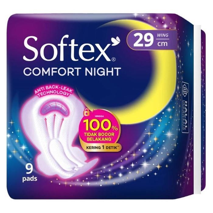 Softex Comfort Night Wing 29 cm - 9 Pads