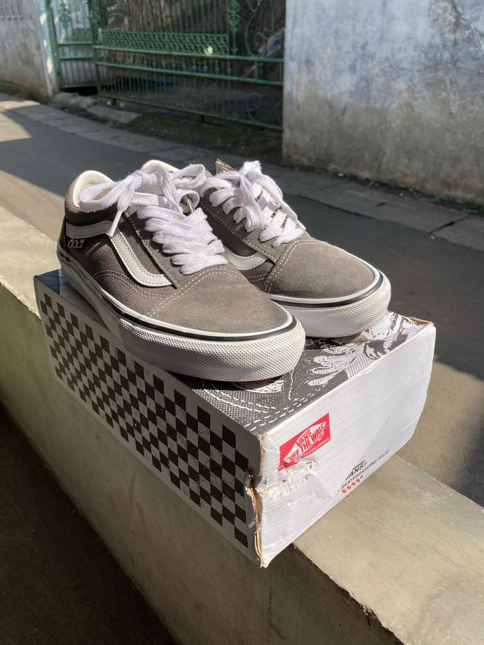 vans old skool pop cush (pewter/white)