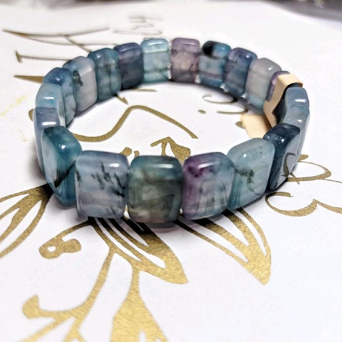 gelang batu alam fluorite