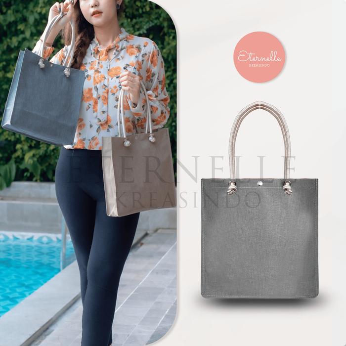 [100% FOTO ASLI] TAS JINJING TOSCANO TALI SUMBU / TAS KOTAK POLOS MURAH / TAS KOTAK WANITA POLOS / T
