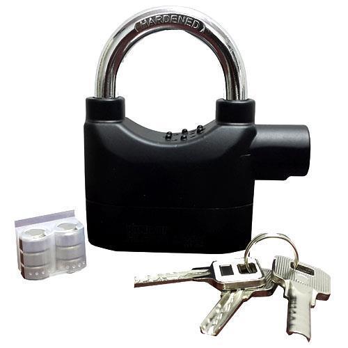 Gembok Alarm Anti Maling Kunci Pengaman Motor - Rumah - Pagar