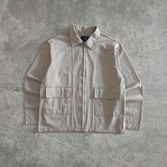 Casual Jacket Canvas Storage the Ground