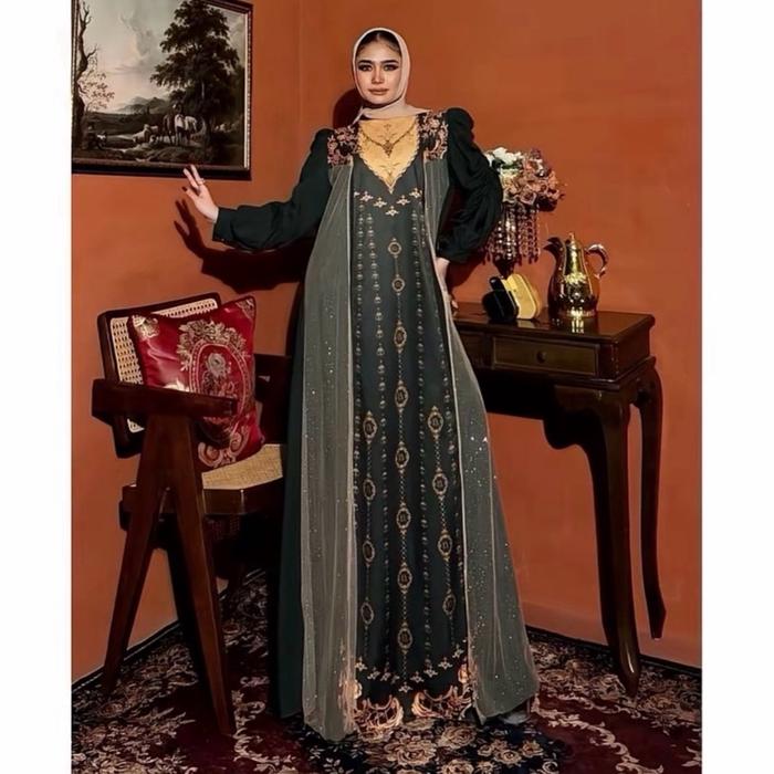 Armila Dress Exlusive By Elly Arsy Only Gamis (Tanpa Hijab)
