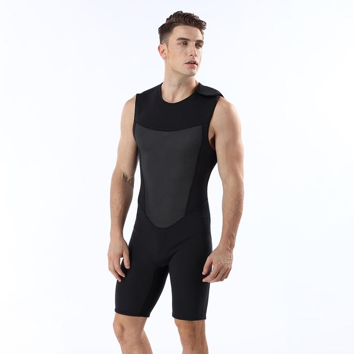 Summer Men Wetsuit 2mm Sleeveless One-Piece Vest Neoprene Wetsuit