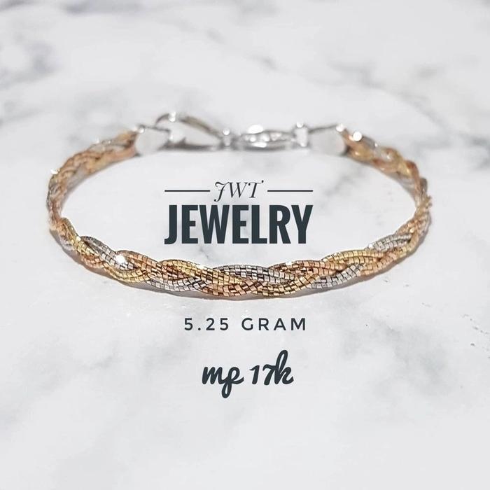 GELANG EMAS FASHION CHOKER KEPANG LILIT