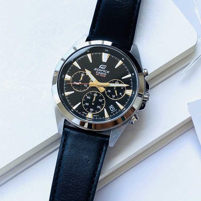 Casio EDIFICE EFV-630L-1AVUDF Jam Tangan Pria Analog EFV630L EFV-630L-1A EFV 630L 1AVUDF