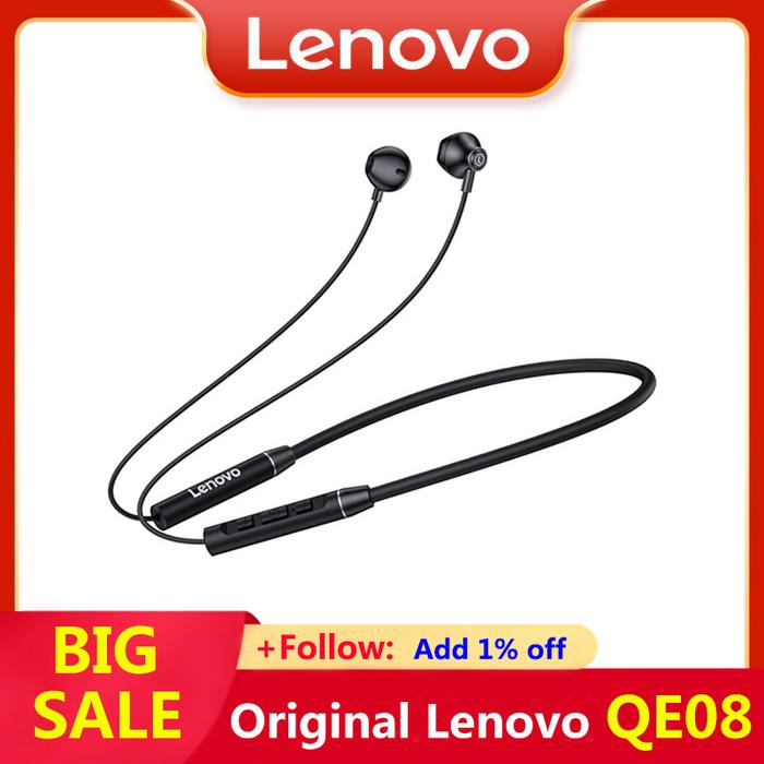 Original Lenovo QE08 TWS Bluetooth Earphone Dynamic Neckband