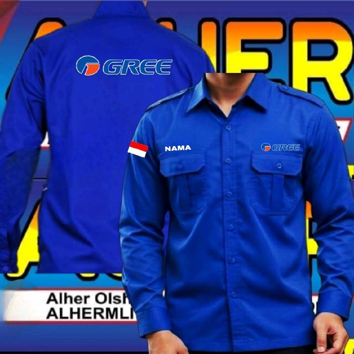 kemeja gree ac baju Gree ac seragam gree ac Pdh gree AC kemeja kerja Gree ac baju kerja Gree ac sera