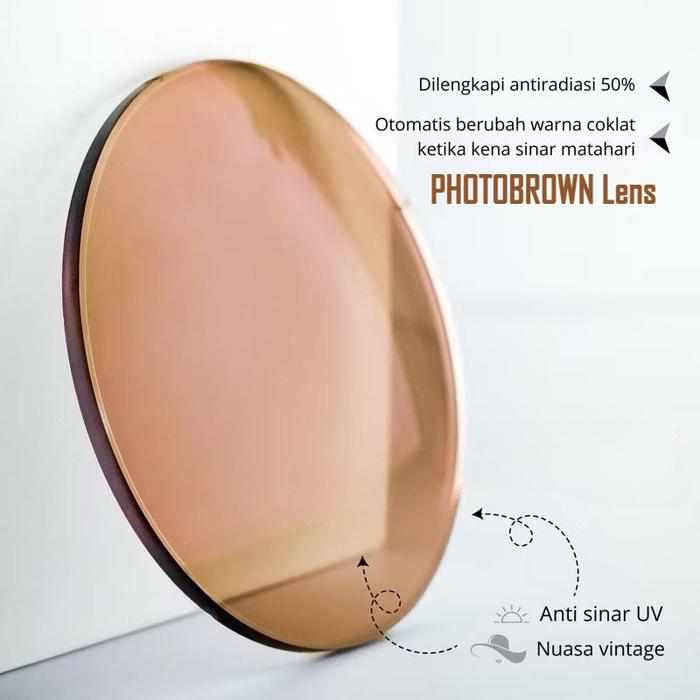 Lensa Kontak Mata Minus Silinder Photobrown Single Vision Premium