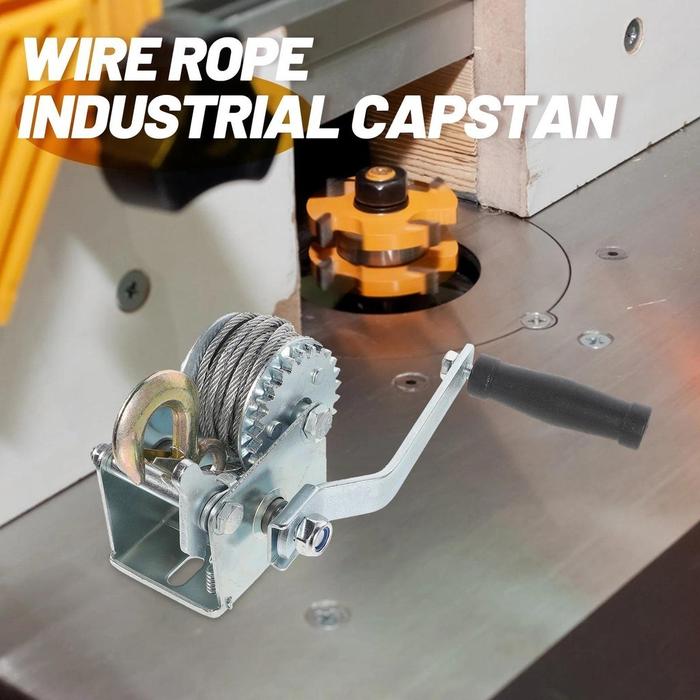 Hand Winch 800Lbs Manual Winch Wire Rope Traction Hoisting Winch Spesifikasi Lengkap Winch Squeaks